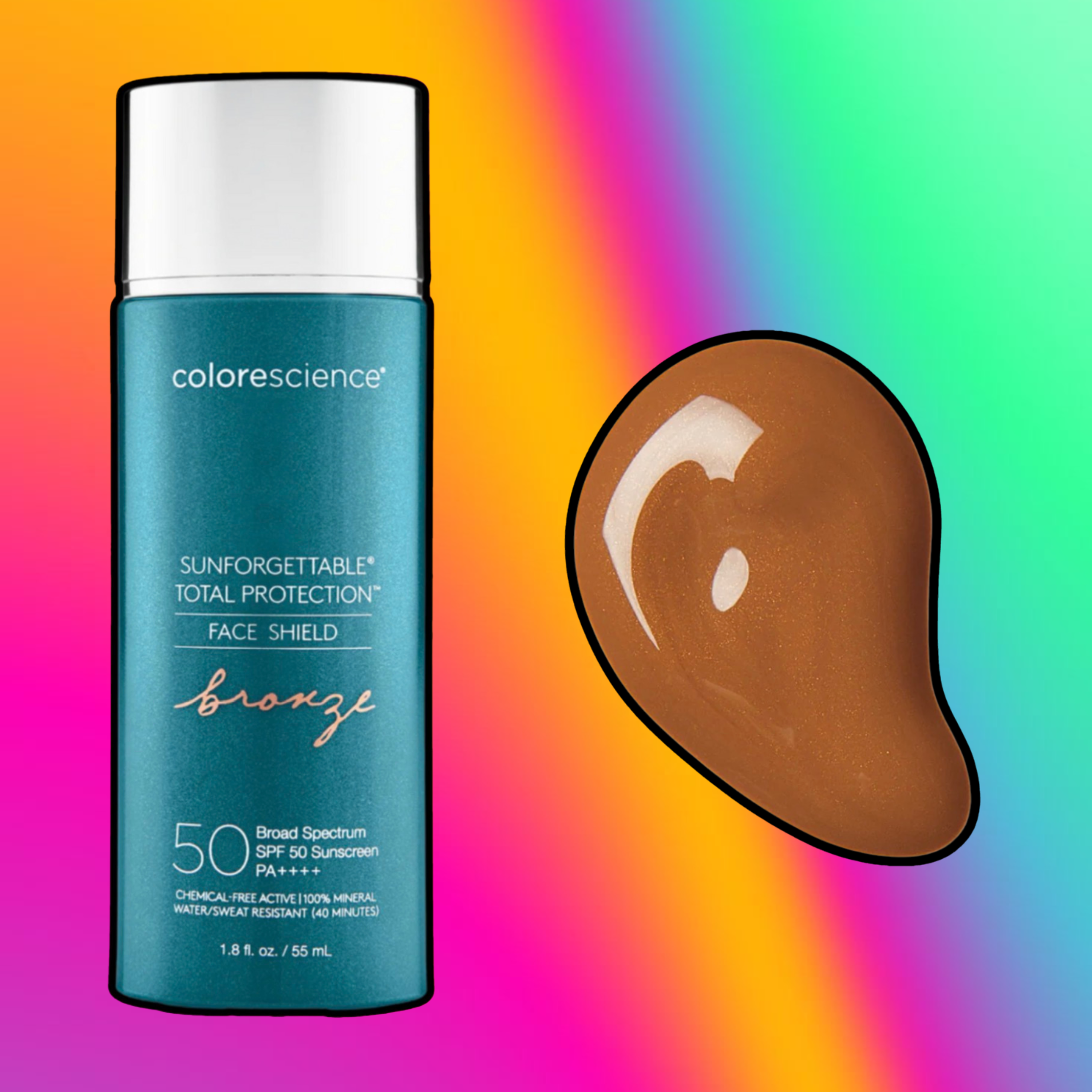 SUNFORGETTABLE TOTAL PROTECTION FACE SHIELD BRONZE SPF 50