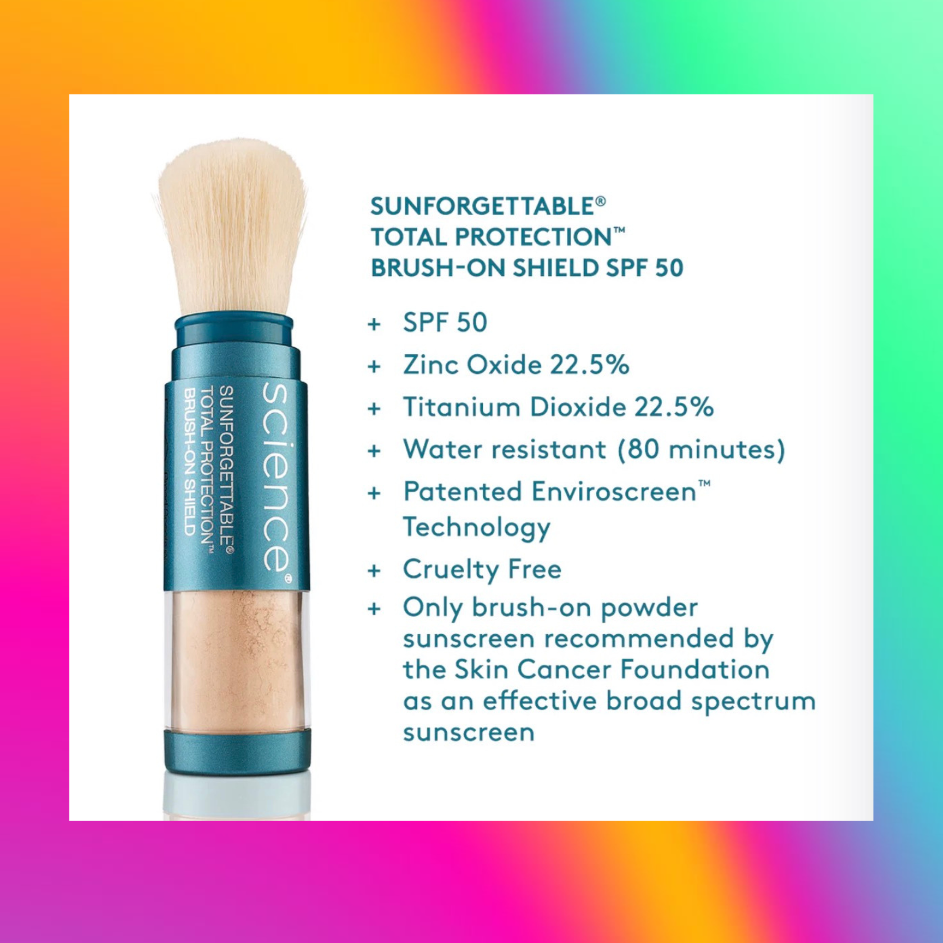 SUNFORGETTABLE TOTAL PROTECTION BRUSH-ON SHIELD SPF 50