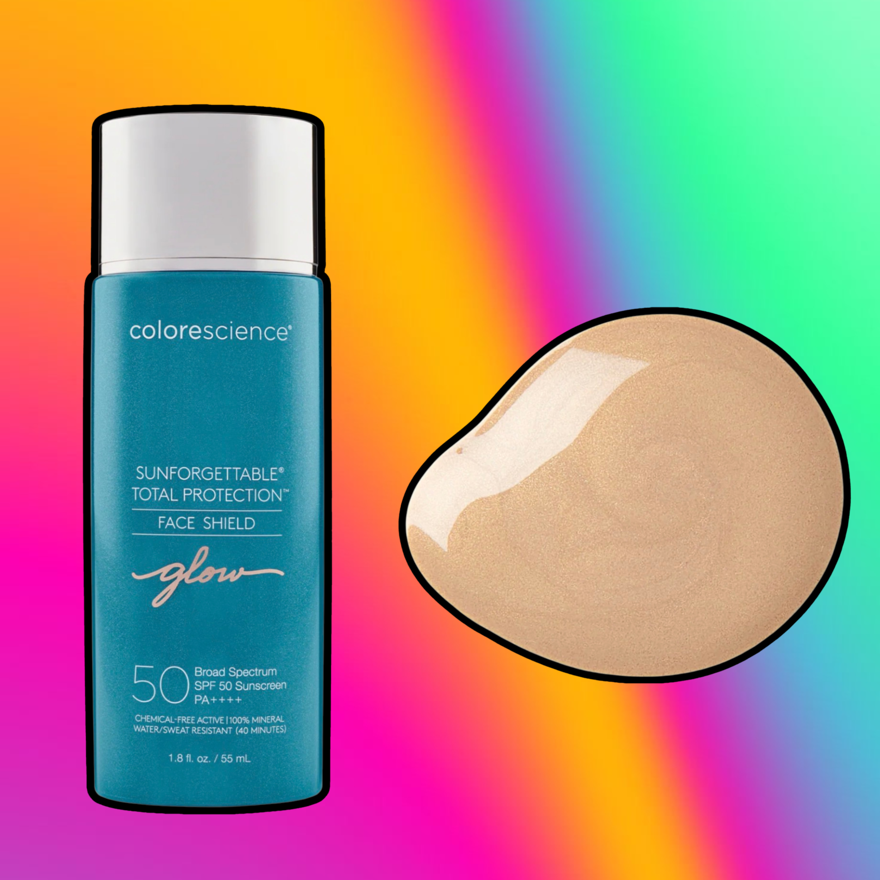SUNFORGETTABLE TOTAL PROTECTION FACE SHIELD GLOW SPF 50